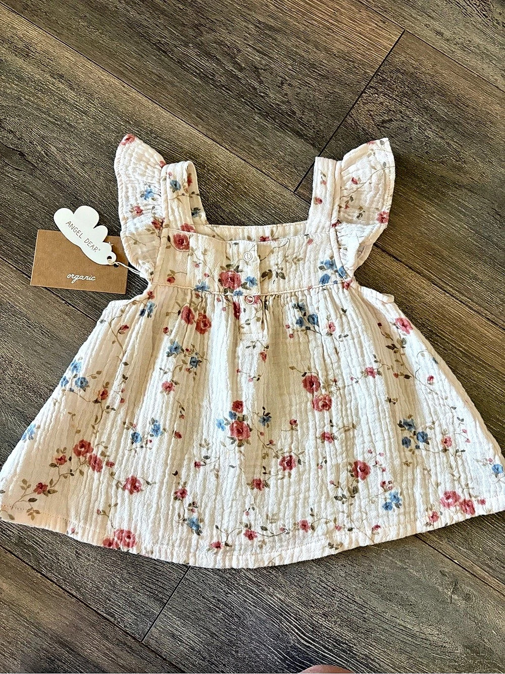 Angel Dear Floral Girls' Casual Dress top